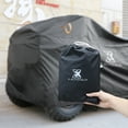 thumbnail image 7 of Unique Bargains Universal M Size Cover Weatherproof with Reflective Strap for ATV Black, 7 of 7