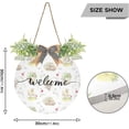 thumbnail image 3 of Coolnut Welcome Sign Hanging Plaque Sign Farm Lamb Sheep Porch Wall Front Door Garden Home Welcome Hanging Sign, 12x12 in Home Decor, 3 of 7