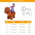 thumbnail image 4 of Pet Costume Dog Costume Pet Suit Cowboy Rider Style Dog Carrying Costume, 4 of 7