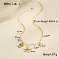 thumbnail image 2 of NICKSUN 18K Gold Plated Stainless Steel Ocean Beach Charm Necklace, Dopamine Colorful Enamel Starfish Seashell Daisy Pendant Necklace, Summer Vacation Boho Coastal Clavicle Jewelry for Women, 2 of 4