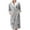 Light Ashy, variant on Women's Star Print Fleece Bathrobe, Long Length Plush Robe, Soft Cozy Loungewear, Knee Length Gown with Pockets, Comfortable Spa Style Robe for Women Blue L
