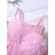 thumbnail image 4 of Bebé Niña Vestido de Tul, Sin Mangas Flor de Perlas A-line Vestido de Princesa para la Fiesta Escenario Show Nituyy Verde, rosa, morado. Vestido de malla niña pequeña fresco verano., 4 of 5