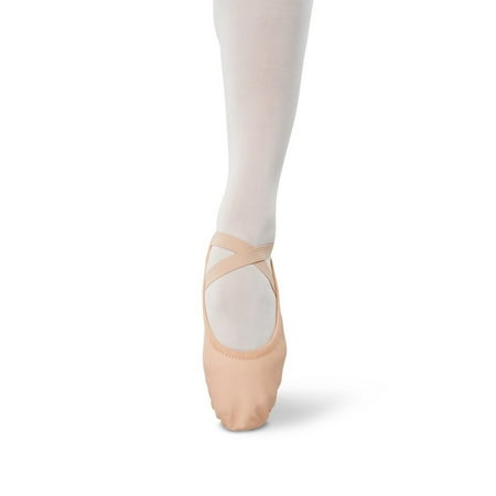 

Danshuz Adult Pink Leather Upper Stretch Split Sole Ballet Shoes 11 Womens