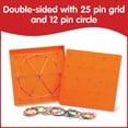 thumbnail image 3 of Set Geoboard Exeducation de doble cara con gomas elásticas, 6 unidades, 3 of 8