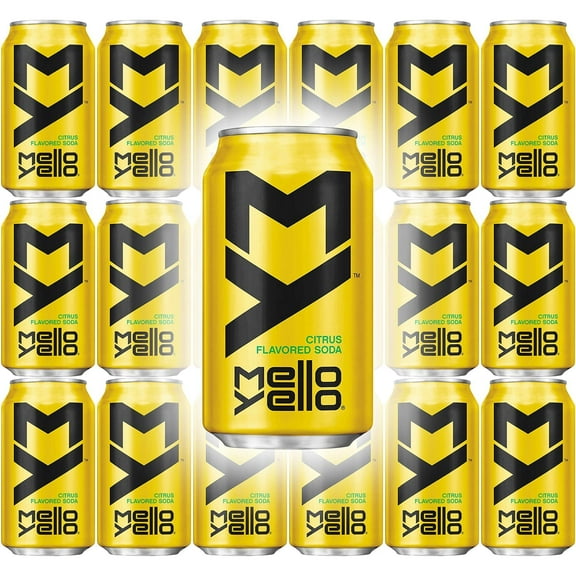 Mello Yello Soda Citrus, 12oz Can (Pack of 18, Total of 216 Oz)