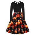 thumbnail image 1 of WILLBEST Robes pour Femmes Vintage Manches Longues Soirée Bal Robe Longue, 1 of 4