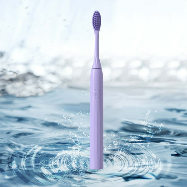 Toothbrush Smart Timer Low Noise Portable IPX7 Water Vibration Foldable Electric Toothbrush for Travel, for Office, with 2-Tier Base, Metal Frame, for Gym, for Home, with Vibration Control,