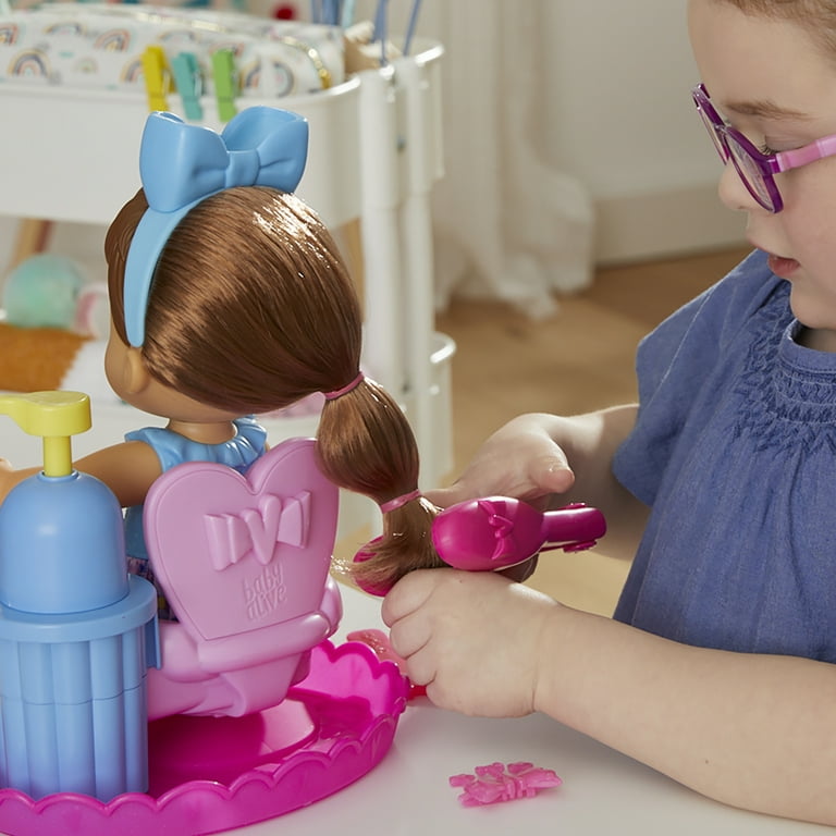 Baby Alive: Cute Sudsy Styling Doll, 14-Inch with Brown Hair