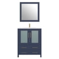 thumbnail image 5 of Vanity Art 30 Inch Single Sink Modern Bathroom Vanity Compact Set 1 Shelf 2 Dove-Tailed Drawers Ceramic Top Bathroom Cabinet with Free Mirror VA3030B, 5 of 9