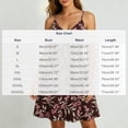 thumbnail image 3 of Women's Spaghetti Strap Summer Floral Vacation Dress, Boho V Neck Sleeveless Swing Wedding Guest Beach Dresses, 3 of 7