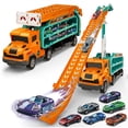 thumbnail image 1 of Carrier Truck Toys BainGesk con 6 coches de juguete de metal fundido a presión, 1 of 7