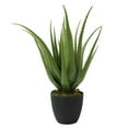 thumbnail image 1 of Artificial Aloe Fake Plant with Black Planter for Indoor Outdoor Decor, 1 of 6