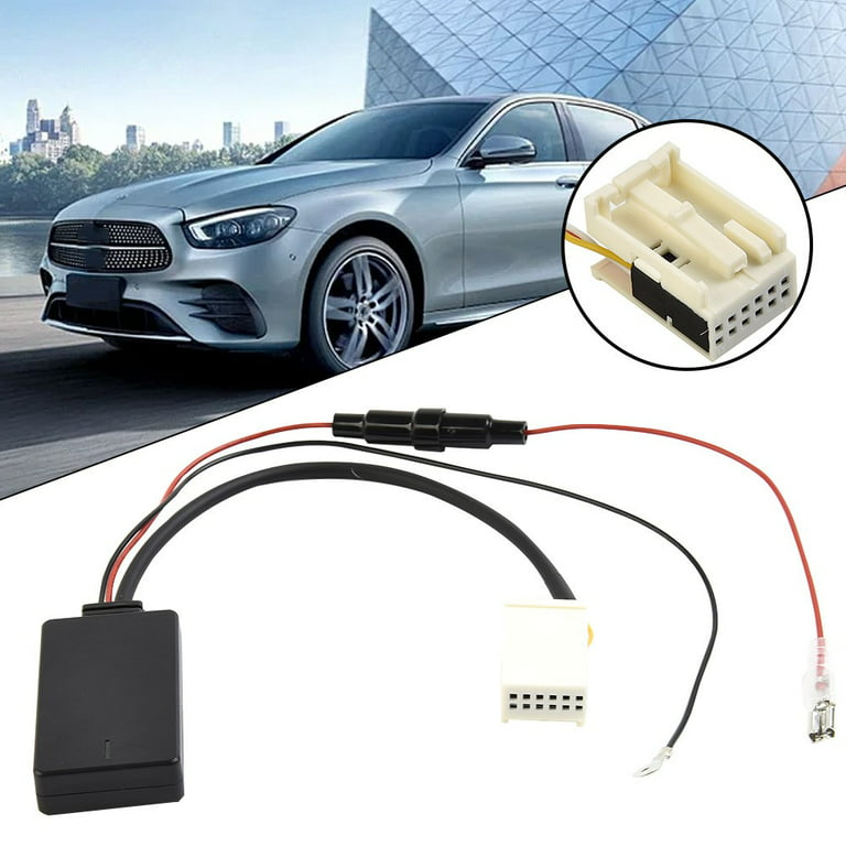 Car Bluetooth Adapter AUX Cable Wireless12 Pin 12V For Benz W169 W221 