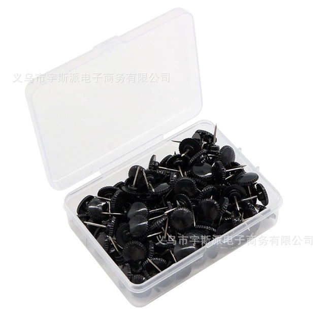 HLONK 100pcs Delicate Pushpins Multi-function Thumb Tacks Convenient Thumbtacks Photo Wall Decoration