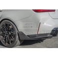 thumbnail image 5 of Replacement For 2021-Present BMW G80 M3 Models | M-Performance Style Carbon Fiber Rear Bumper Lower Apron Lip Splitter Winglet Pair, 5 of 11