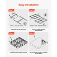 thumbnail image 4 of Queen Size Bed Frame Heavy Duty Metal Frame 3500lbs Capacity Washable Fabric Cover 4 Inch Mattress Base Easy Assembly 79.1 x 59.4 x 4 Inches, 4 of 7