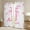 Pink White J, variant on jejeloiu Letter A Monogrammed Black Out Curtains,Cute Bow Flower Curtains Pack of 2 (42x63 Each),Pink White Bowtie Bedroom Curtains For Child,Microfiber Room Decorative