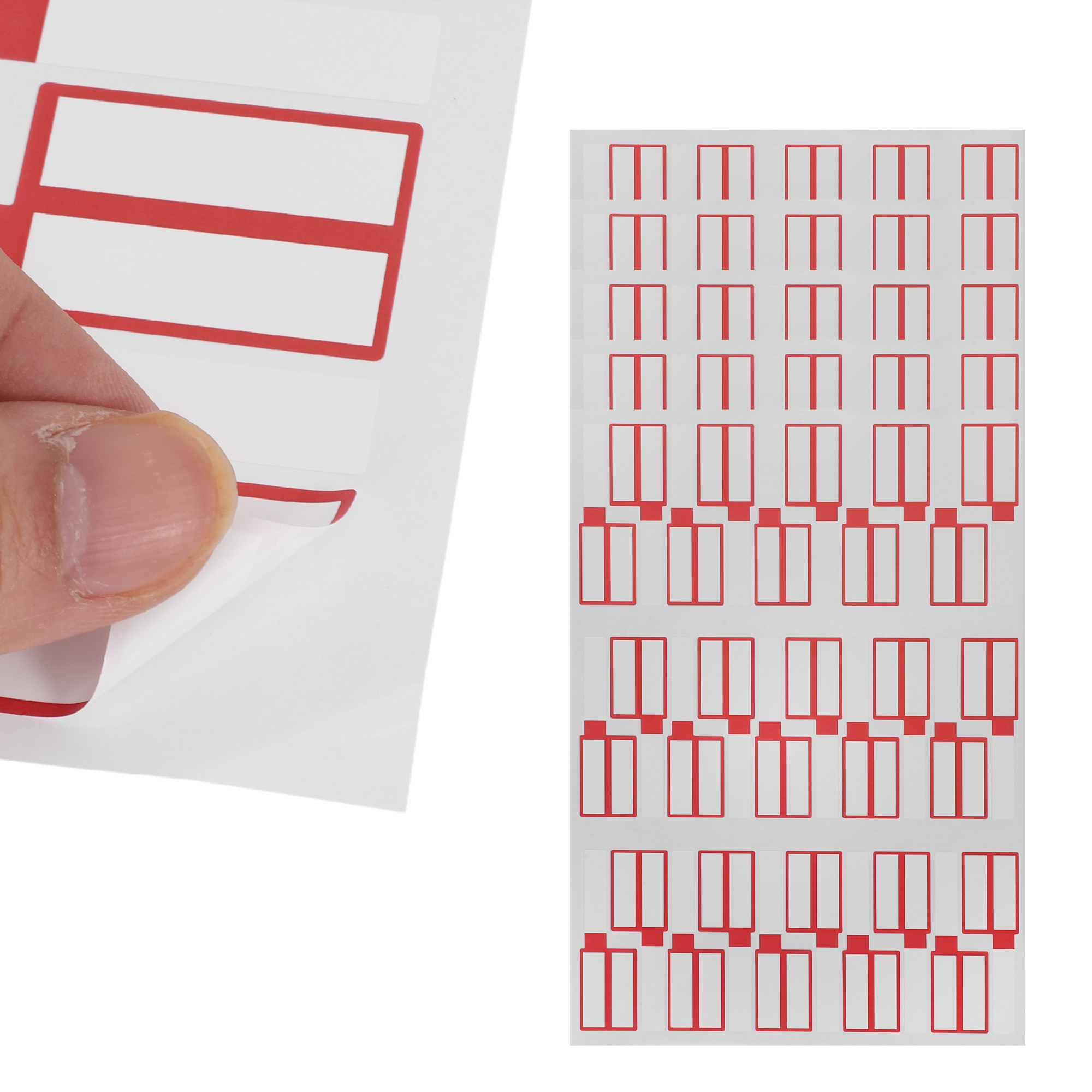 Unique Bargains P-Type Handwritten New Model Gift Stickers 3.31"x1.02" 6 Pcs Red