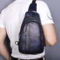 thumbnail image 5 of FloreceBien Al aire libre Casual Viajes Senderismo Té Crossbody Pecho Sling Bag Mochila Hombres Cuero, 5 of 5
