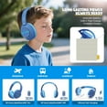 thumbnail image 6 of Nova1Pro Kids Wireless Active Noise Cancelling Headphones, Bluetooth 5.4, 40H Playtime, Volume Limited 75/85/94dB, Type-C Fast Charging, Mic, Foldable for School/Travel/Airplane, Blue, 6 of 7