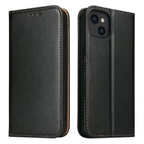 Wallet Case For iPhone 13, Case Wallet-High Quality Leather Magnetic Closure Case-RFID Blocking Card Holders-Shockproof TPU Shell Folio Cover Women Men For iPhone 13, Black