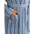thumbnail image 3 of Men'S Striped Bathrobe With Belt, 3 of 5