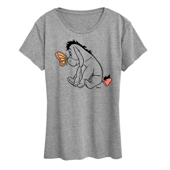 Winnie the Pooh - Eeyore And Butterfly - Women's Short Sleeve Graphic T-Shirt
