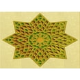 thumbnail image 1 of Ahgly Company Machine Washable Indoor Rectangle Transitional Dark Golden Rod Brown Area Rugs, 7' x 9', 1 of 7