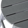thumbnail image 5 of Costaelm Paradise 24" HDPE Round Outdoor Patio Counter Height Bar Stool, Gray, 5 of 8