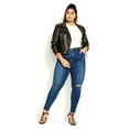 thumbnail image 1 of City Chic Women's Plus Size Asha Spirit High Rise Skinny Crop Jeans, 1 of 5