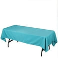 thumbnail image 2 of BalsaCircle 10 Pieces 60" x 102" Turquoise Rectangle Polyester Tablecloths Table Cover Linen, 2 of 5