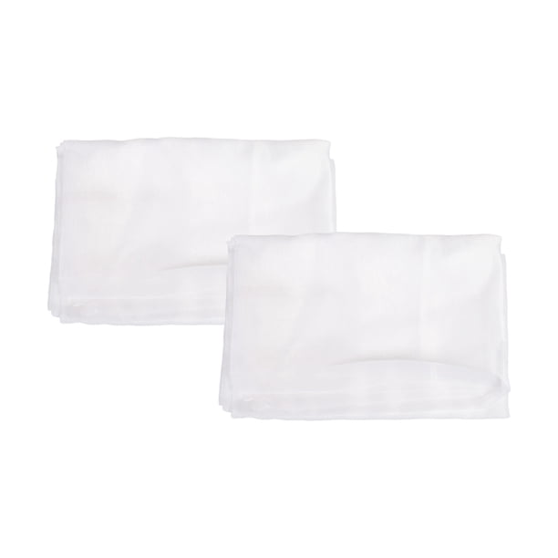 2 Piezas SúPer Suaves Grandes Cortinas de Tul para la DecoracióN Sala Estar Velo Moderno SóLido Puro