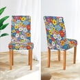 thumbnail image 3 of Yayeee 2 Pack Dining Chair Covers Stretch Parson Chairs Slipcovers Seat Protector, Floral Fiesta, 3 of 6