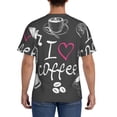 thumbnail image 2 of Naloa I Love Coffee Men's T-Shirt Sport T-shirt Men's Basic Tee Casual Men's Shirt, Round Neck, Short Sleeves - XX-Large, 2 of 5