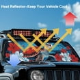 thumbnail image 5 of Psesaysky Tropical Sea Turtle Flower Car Windshield Sun Shade for Car Front Window Block UV Rays Foldable Sun Visor Protector Sunshade to Keep Your Vehicle Cool 52.95”x 16.14”, 5 of 7