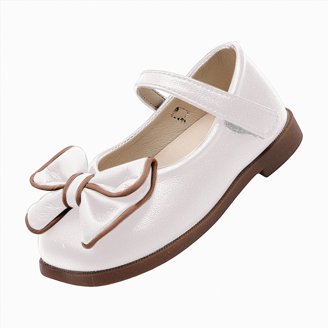 Ccpelsie Girls Dress Shoes Mary Jane Princess Hook and Loop Glitter Party  Flats for Little/Big Kids(White,9.5) - Walmart.com