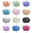 thumbnail image 5 of Linyer Female Sleeping Hat Bathroom Supplies Waterproof Elastic Shower Hair Caps Dust-proof Girl Head Cover Salon Accessories Rose Red, 5 of 7
