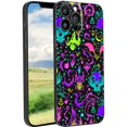 thumbnail image 1 of Horror-Black-Witchy-Neon-Skulls-4 Phone Case, Degined for iPhone 13 Pro Case Men Women, Flexible Silicone Shockproof Case for iPhone 13 Pro, 1 of 1