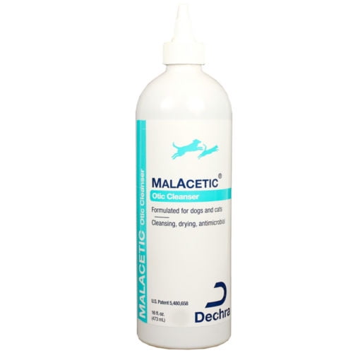 MalAcetic Otic Antimicrobial Drying Ear Cleanser for Dogs and Cats 16oz