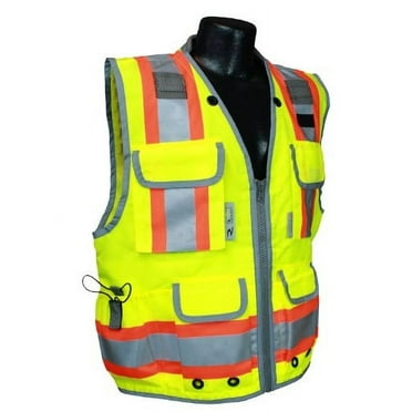 Radians SV55-2ZGD Class 2 Woven Two Tone Green Engineer's Safety Vest