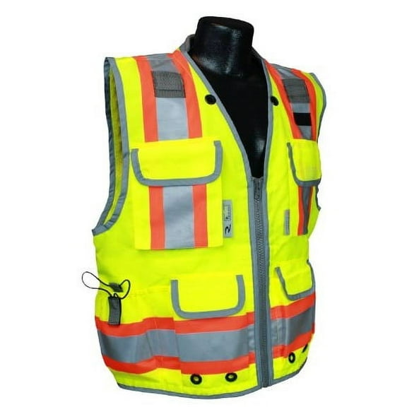 Radians SV55-2ZGD Class 2 Woven Two Tone Green Engineer's Safety Vest