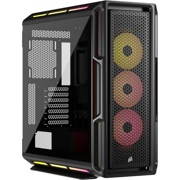CORSAIR iCUE Link 5000T LX RGB Mid-Tower ATX PC Case – 3X Pre-Installed LX120 RGB Fans, Integrated Aurora RGB Light Strips, Spacious Interior, iCUE Link S