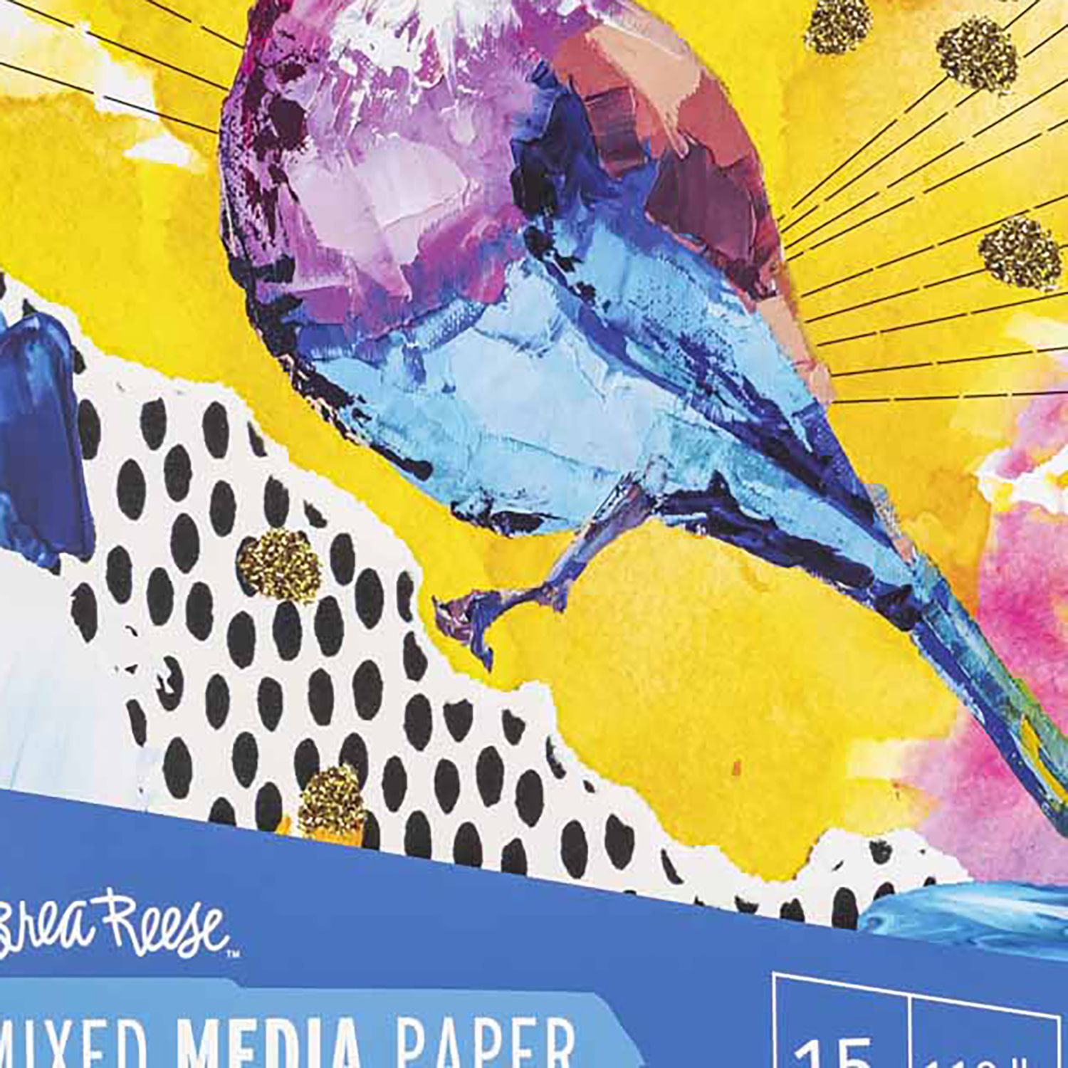 Brea Reese: Mixed Media Paper Pad 60 Sheets - 11x14" - 98lb, Acid-Free, Layering & Collaging, Perfect for Multiple Art Mediums, Adult Art Supplies