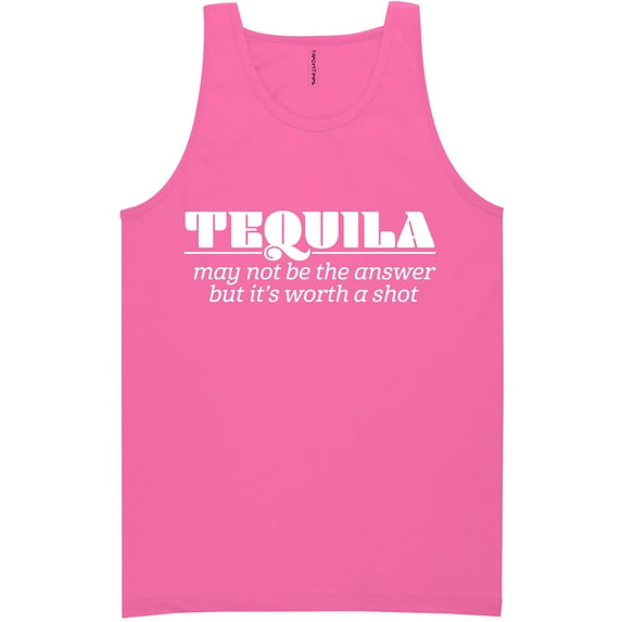 Tequila May Not Be The Answer Neon Tank Top