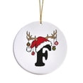 thumbnail image 2 of Adornos navideños, adornos navideños, regalos navideños, adorno con nombre y letra, adorno con inicial familiar, adorno personalizado, adorno navideño con nombre familiar, etiqueta acrílica para regal, 2 of 9