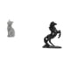 thumbnail image 1 of Estatua De Gato Y Caballo, Figura Decorativa De Resina, Adorno Coleccionable De Escritorio, Escultura Animal Para Entrada, Estantería, Sala De Estar, Dormitorio, Paisaje, Adornos De Caballo,, 1 of 8