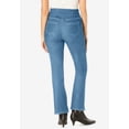 thumbnail image 2 of Woman Within Plus Size Tall Flex Pull-On Bootcut Gap-Free Stretch Denim Jeans, 2 of 6