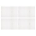 thumbnail image 1 of Lienzo de plástico Unique Bargains malla Hoja 50x33 cm/20x13 Pulgadas Blanco Paquete de 4, 1 of 5