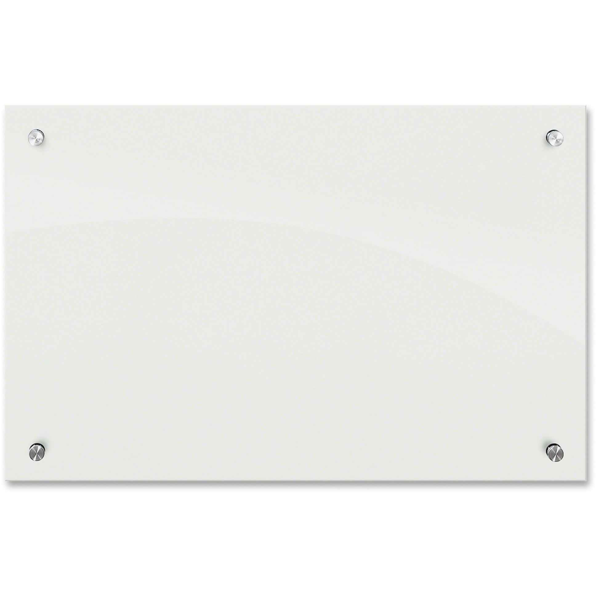 BestRite Enlighten Glass Board, Frameless, Frosted Pearl, 36" x 24" x