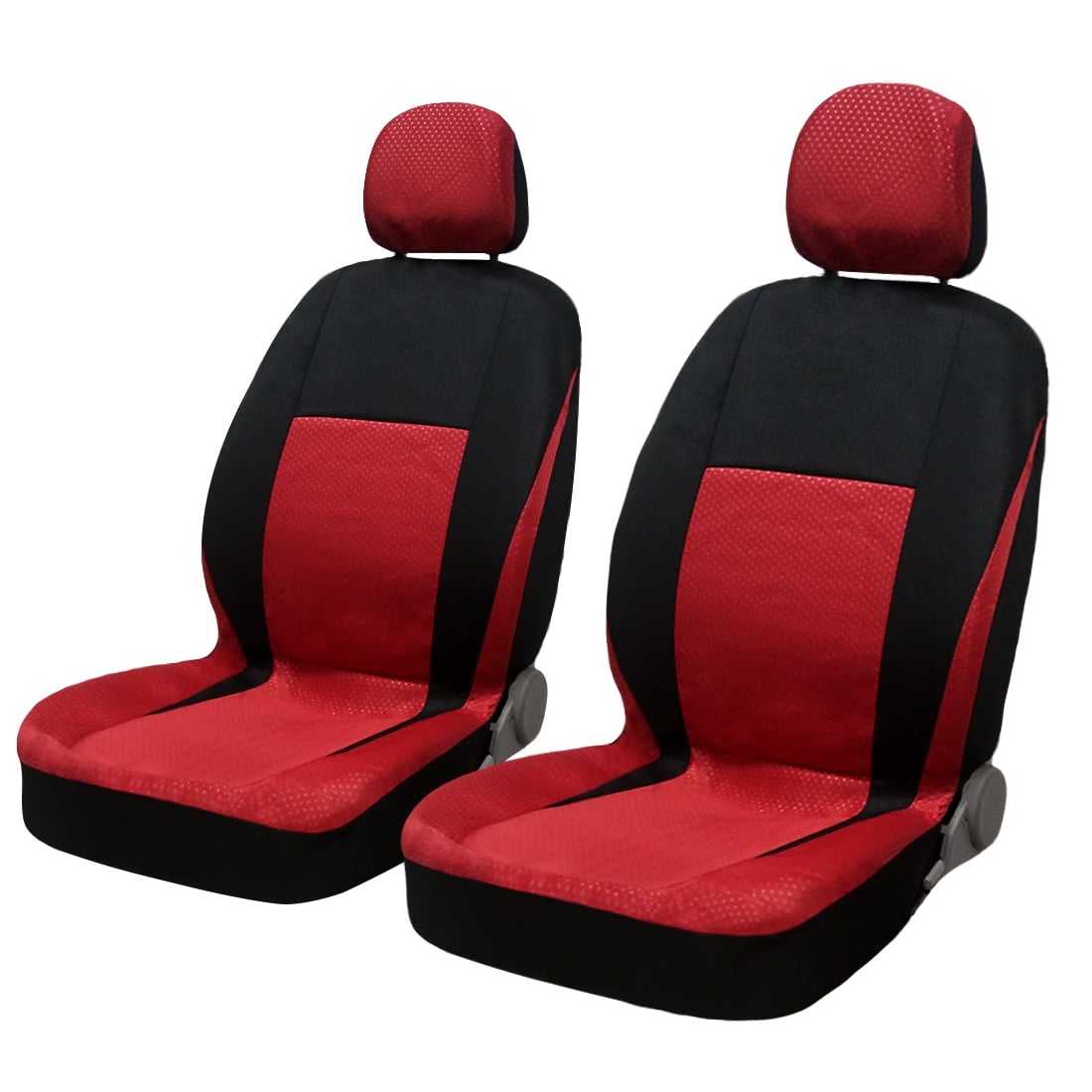 8 Piece Auto Car Seat Covers Full set Spot Fabric Cloth Red - Walmart